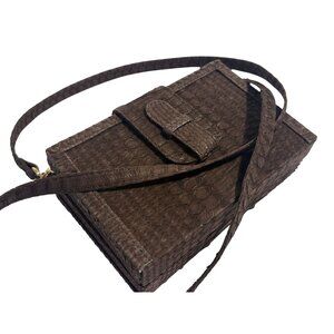 Ximena Kavalekas Crossbody Bag in Brown Python